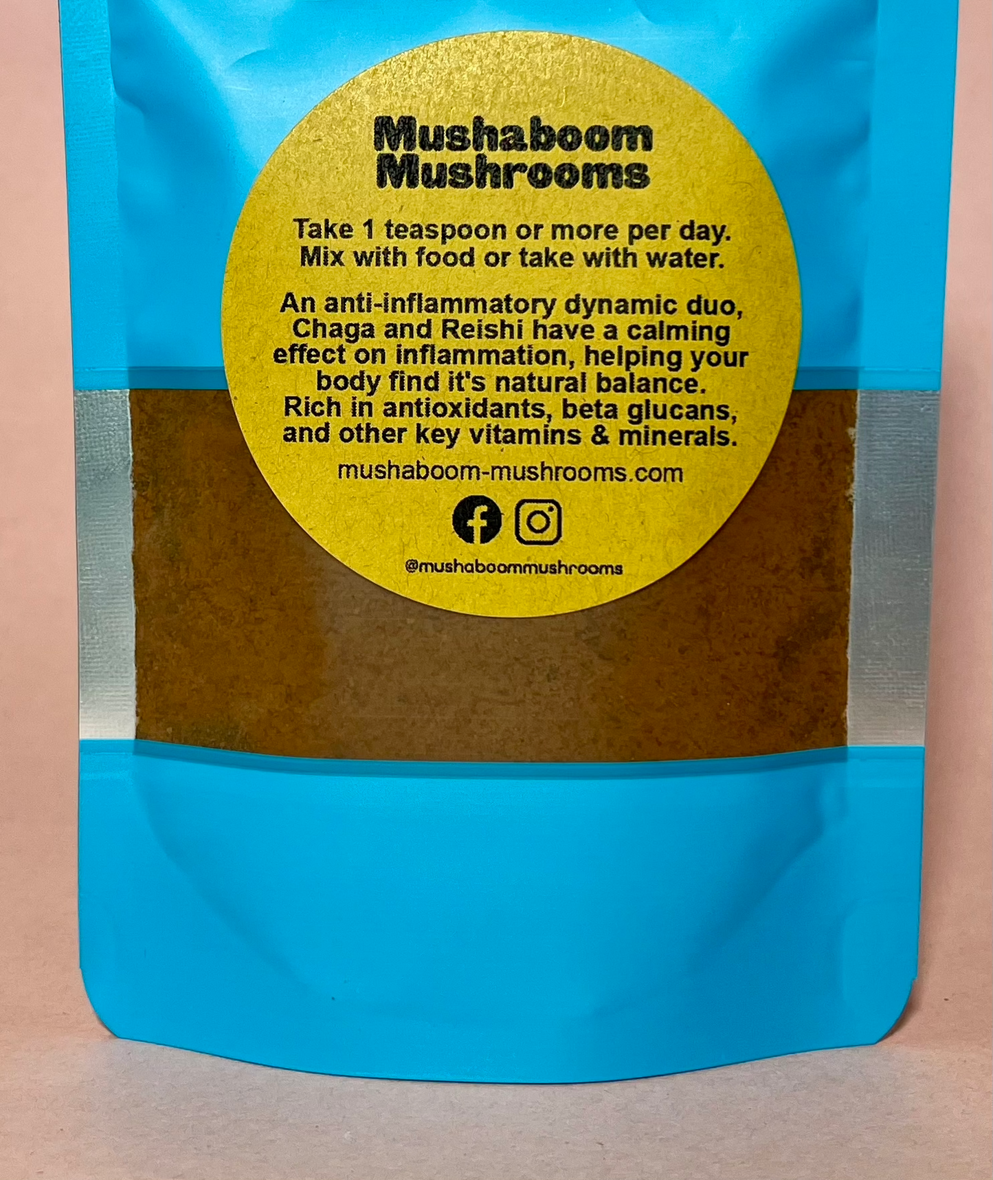 Chaga & Reishi Mushroom Extract Powder Blend